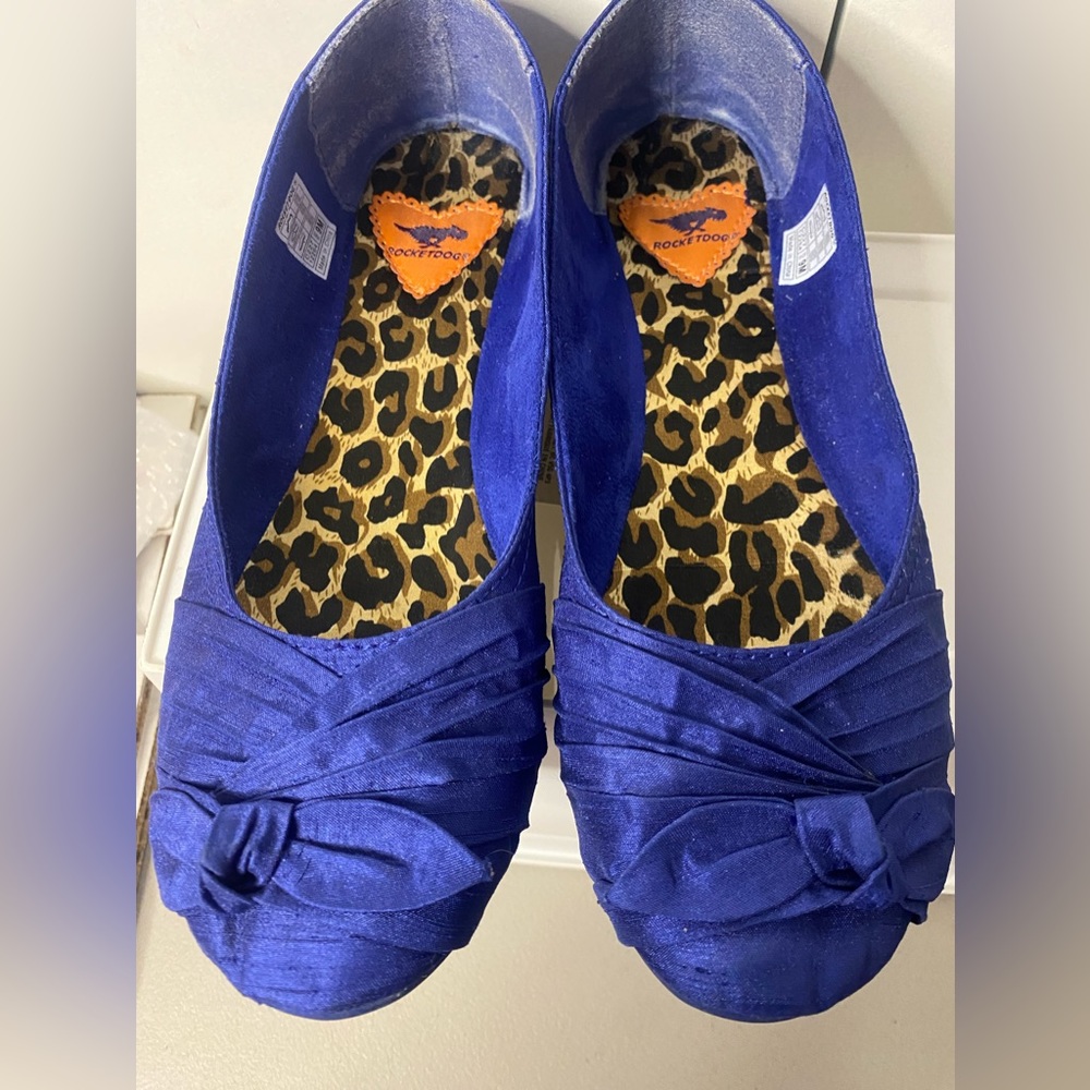 RocketDog Cobalt Blue Silk Flats